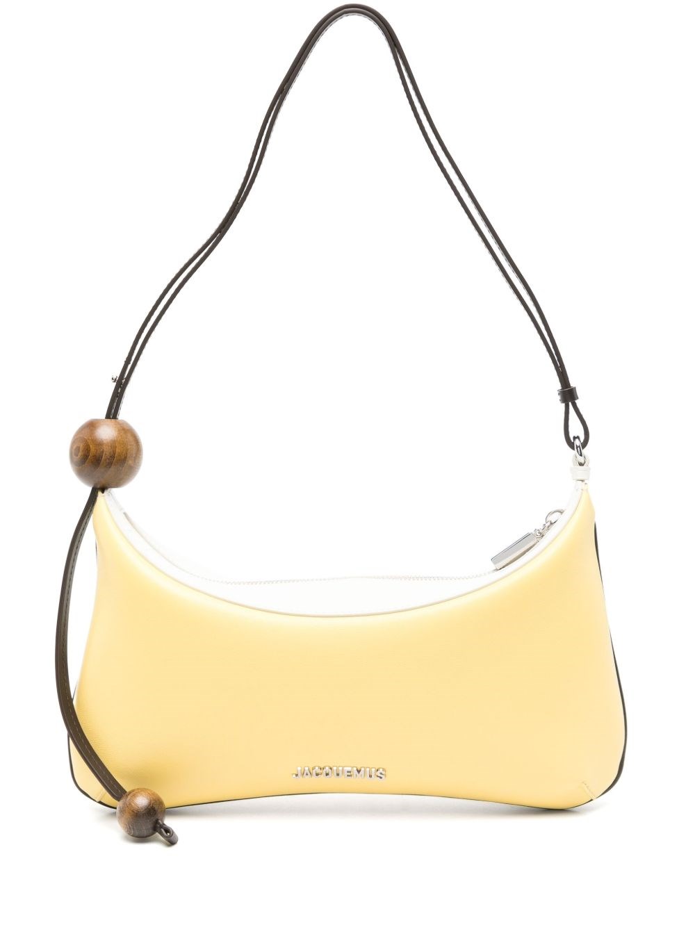 JACQUEMUS Le Grand Bisou Perle Leather Shoulder Bag