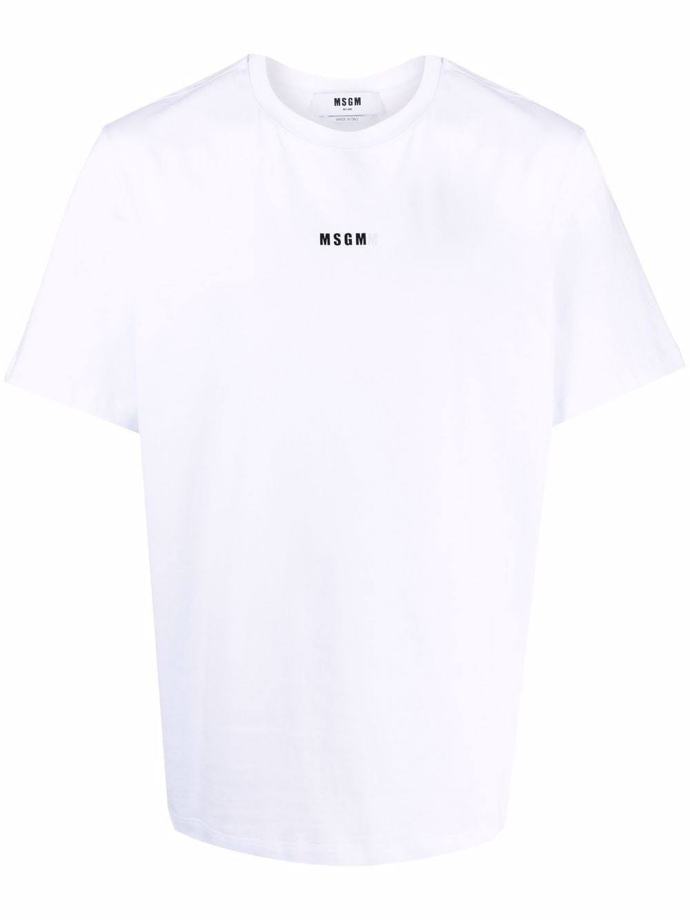 MSGM Cotton T-Shirt With Logo - MSGM - Modalova