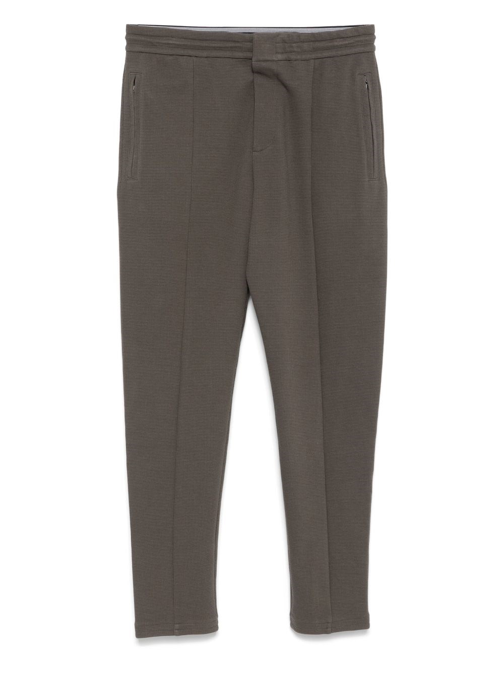 Emporio Armani Elastic Waistband Tapered Leg Sweatpants