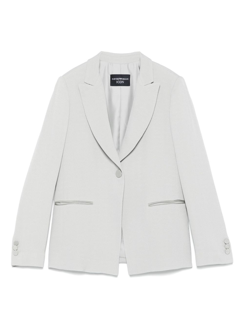 Emporio Armani Tailored Single-breasted Blazer With Rear Vent