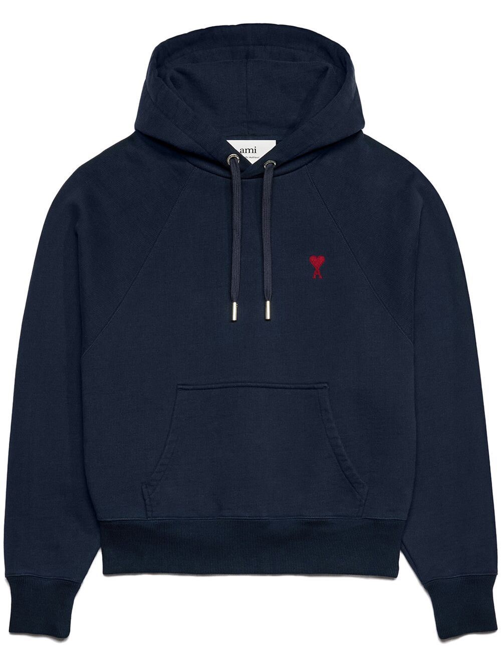 Ami Paris Hoodie With Embroidery - Ami Paris - Modalova