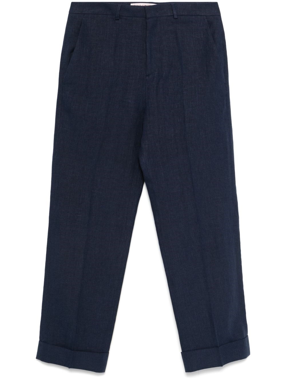 Valentino Linen Trousers - Valentino - Modalova