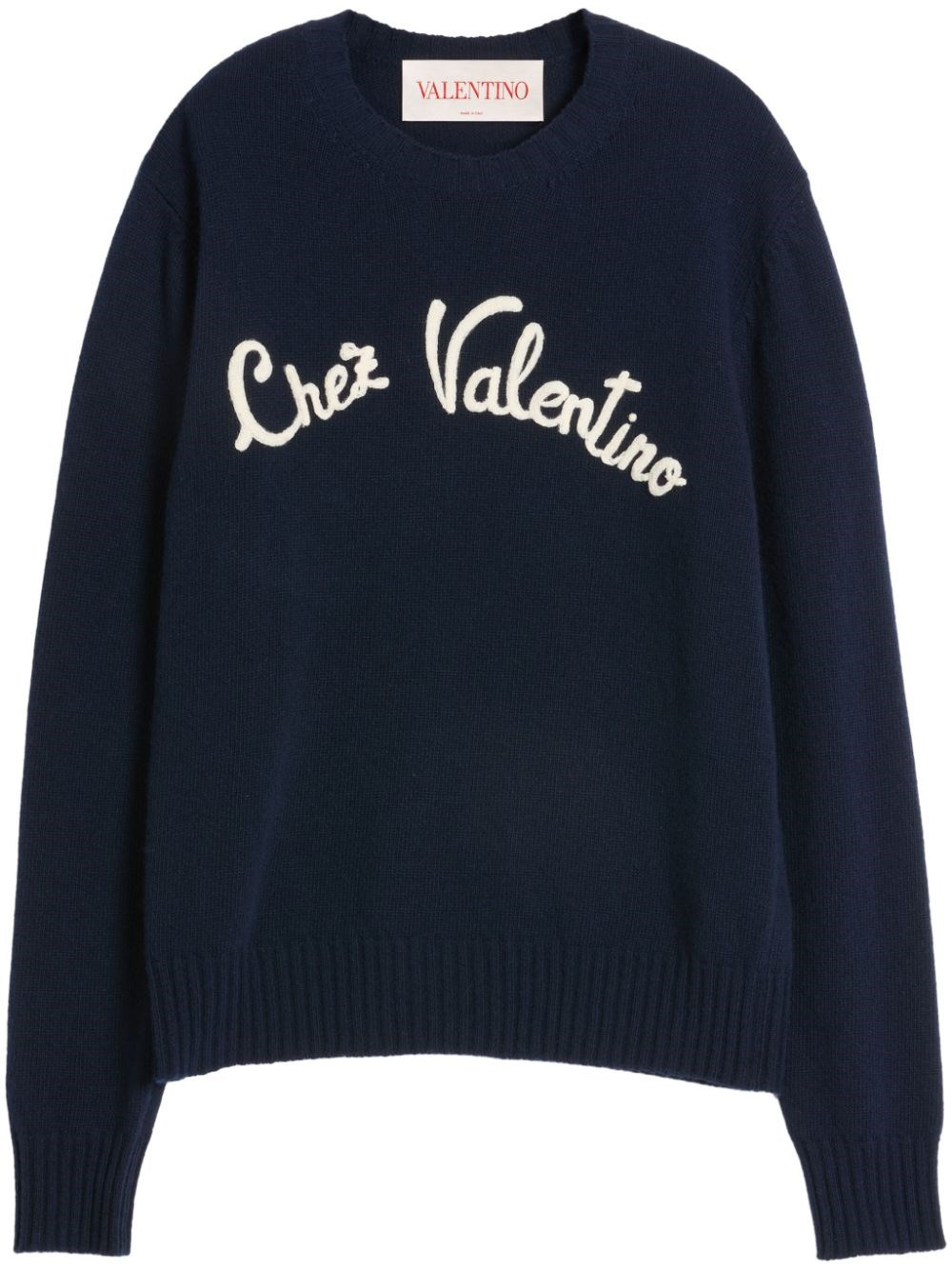 Valentino Logo-embroidered Wool Jumper