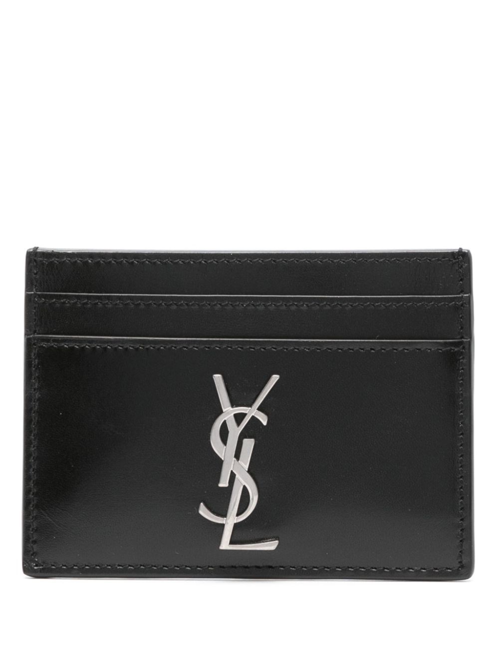 Saint Laurent Leather Card Holder - Saint Laurent - Modalova