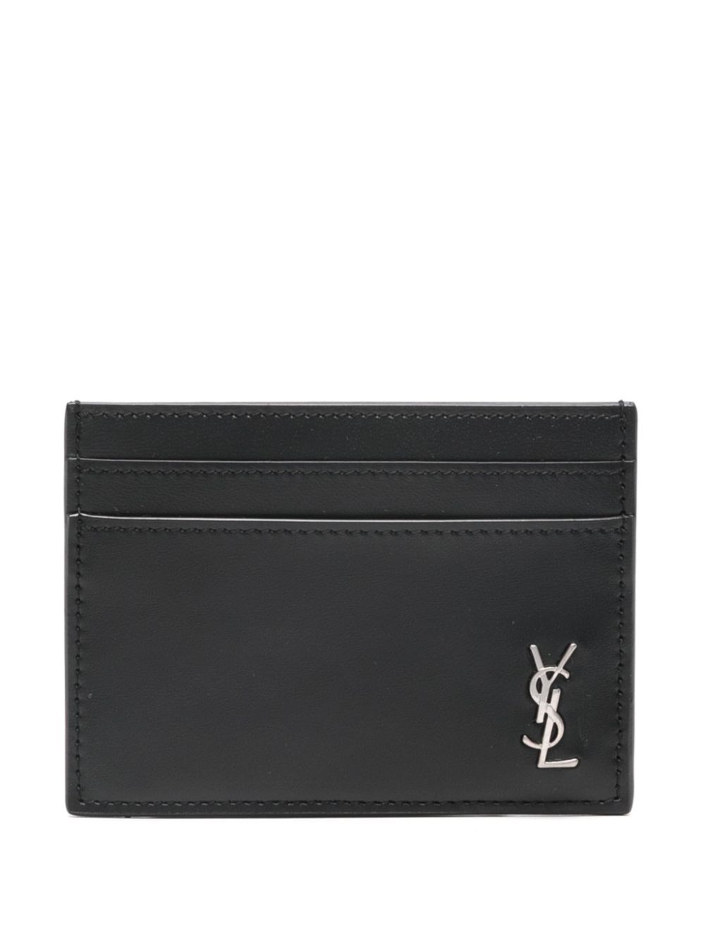 Saint Laurent Leather Card Holder - Saint Laurent - Modalova
