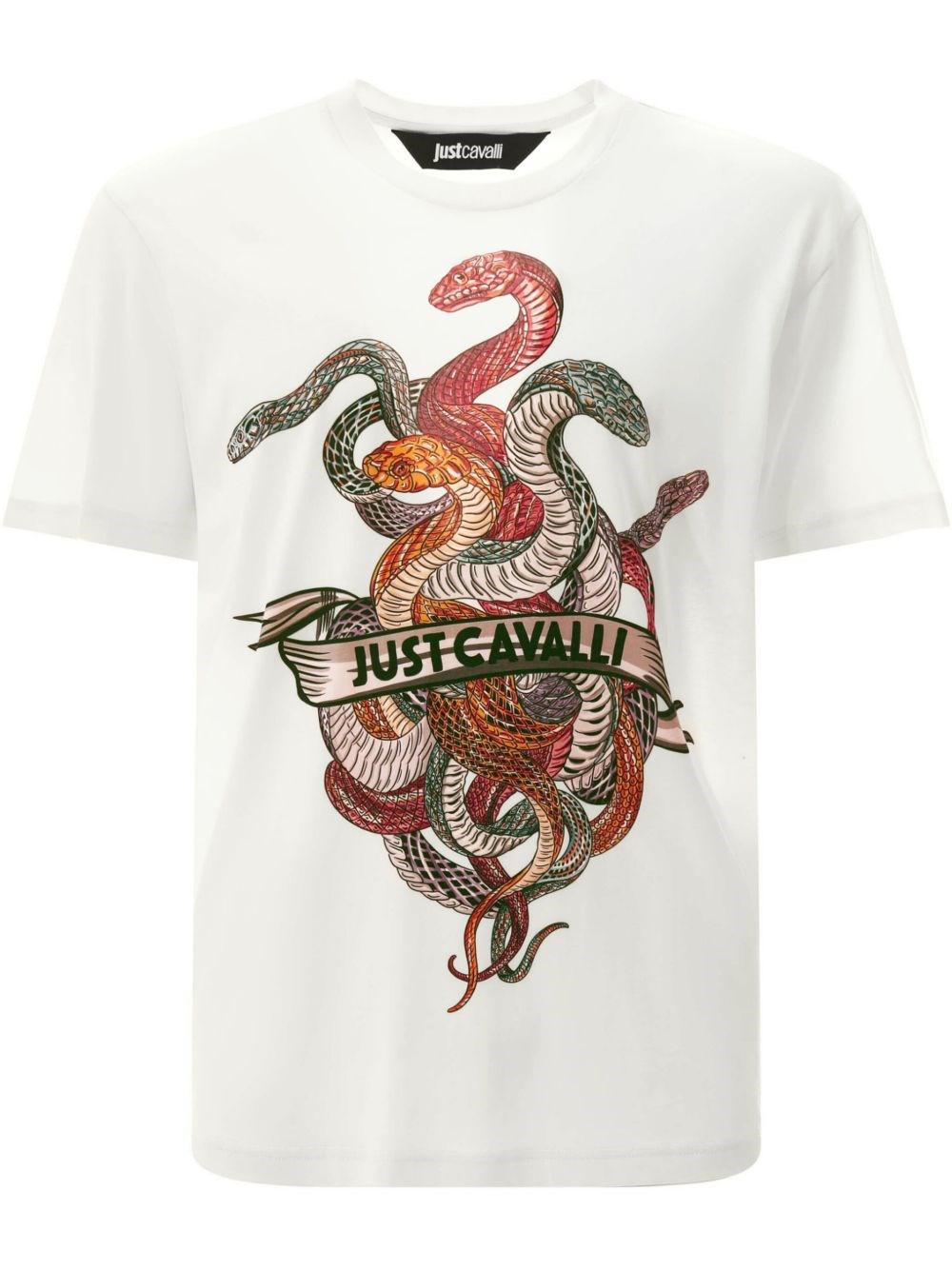 Just Cavalli Graphic Crew Neck T-shirt With Short Sleeves