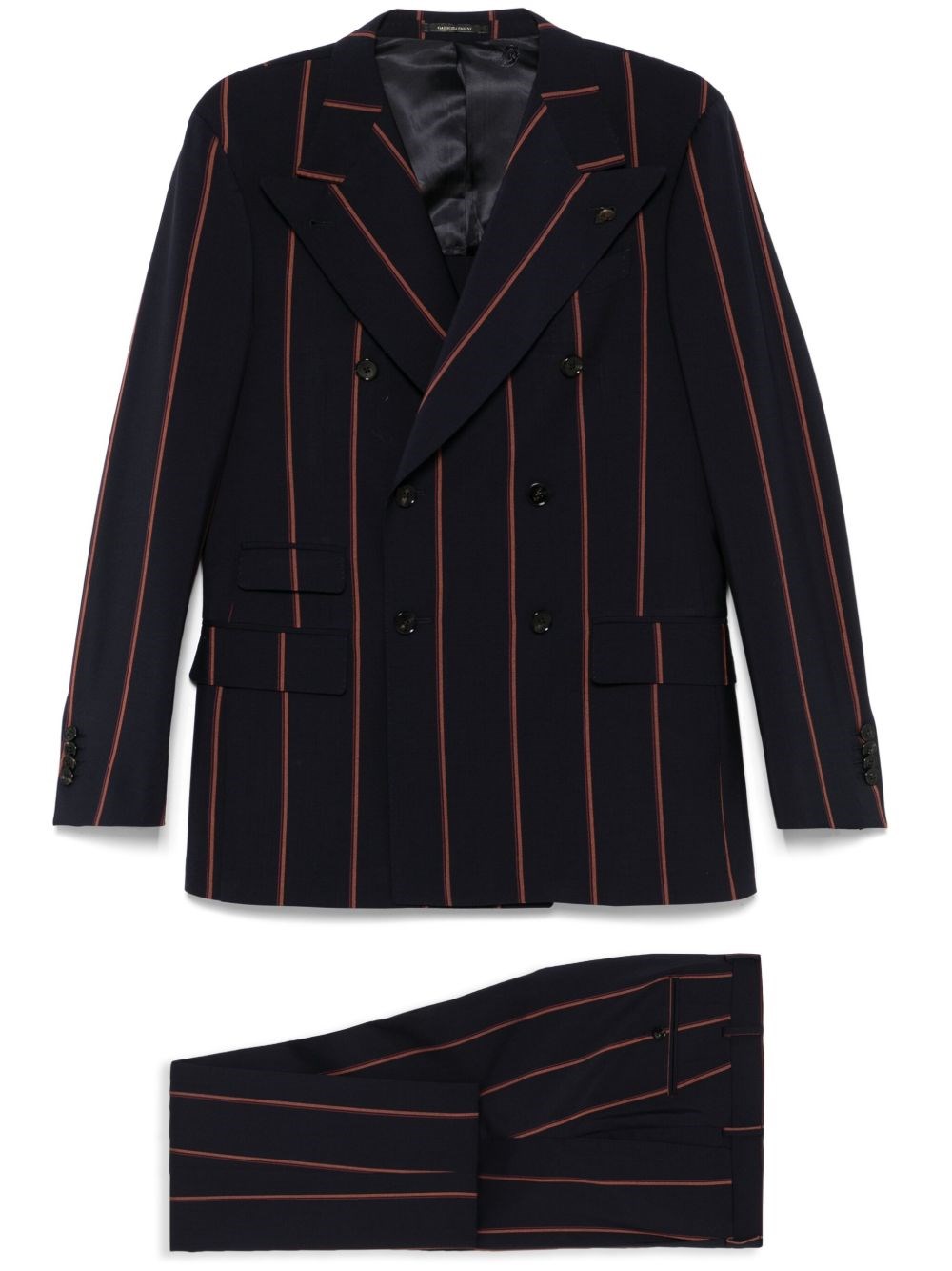 Gabriele Pasini Navy Blue Striped Suit
