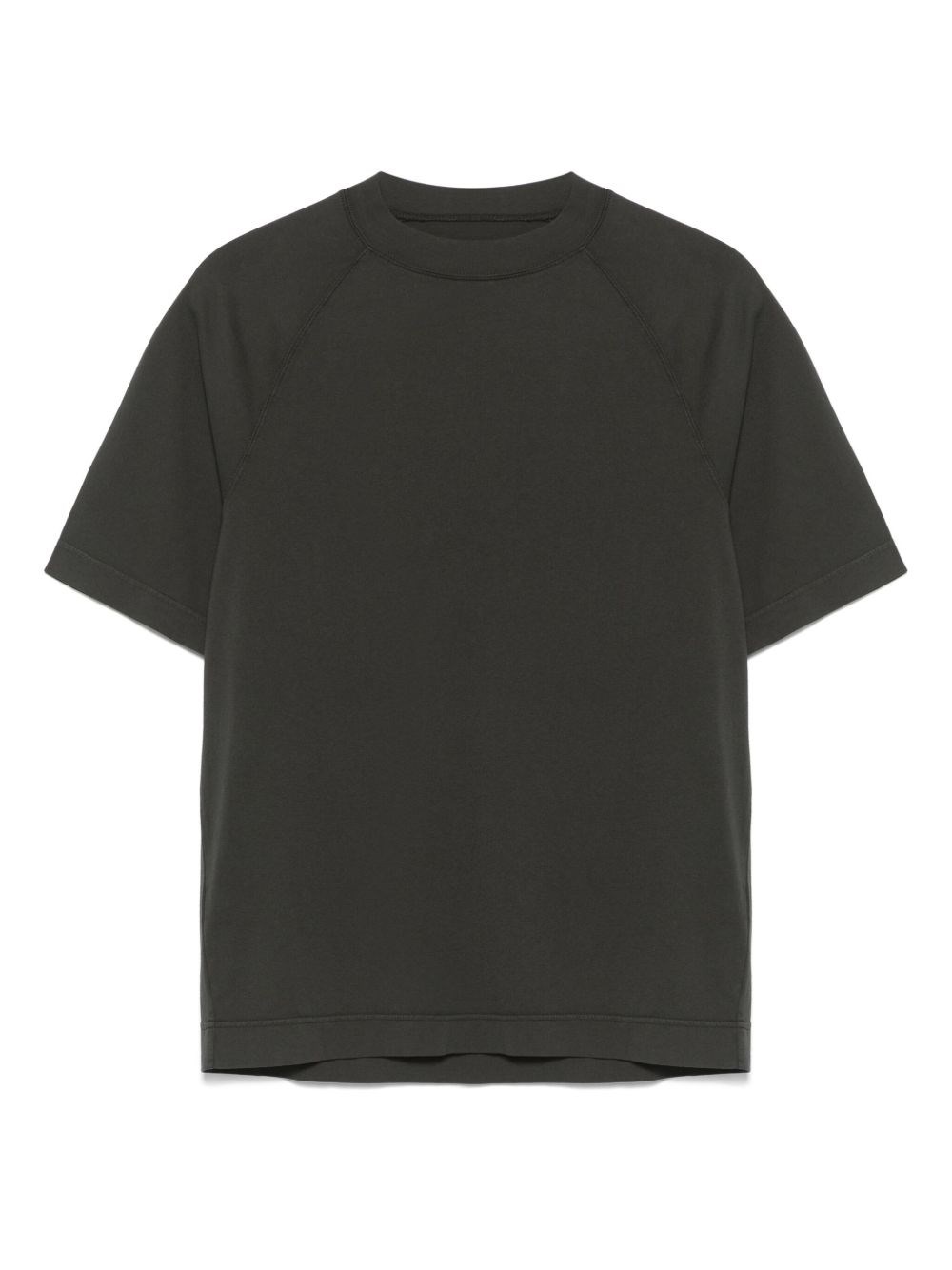 Circolo 1901 Crew Neck Cotton T-shirt With Short Sleeves In Black