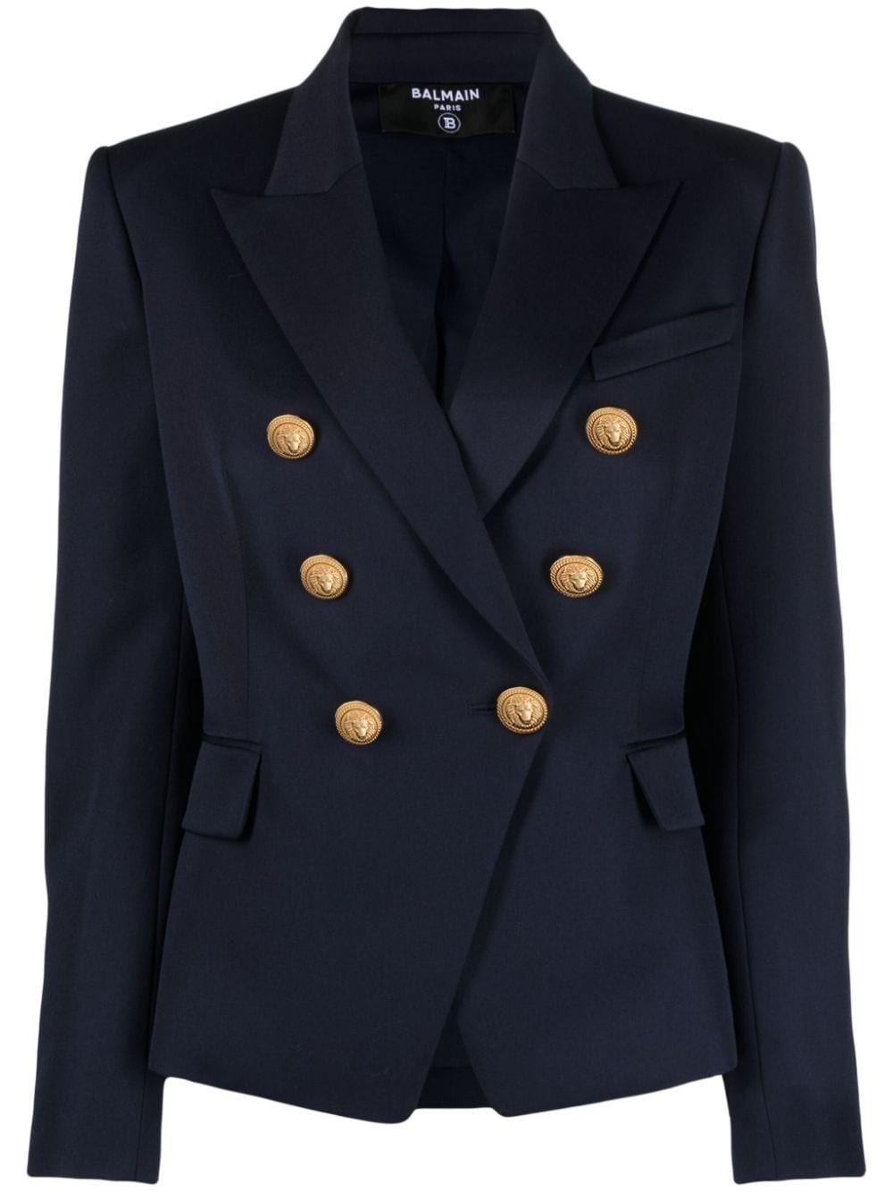 Balmain Wool Double-Breasted Jacket - Balmain - Modalova