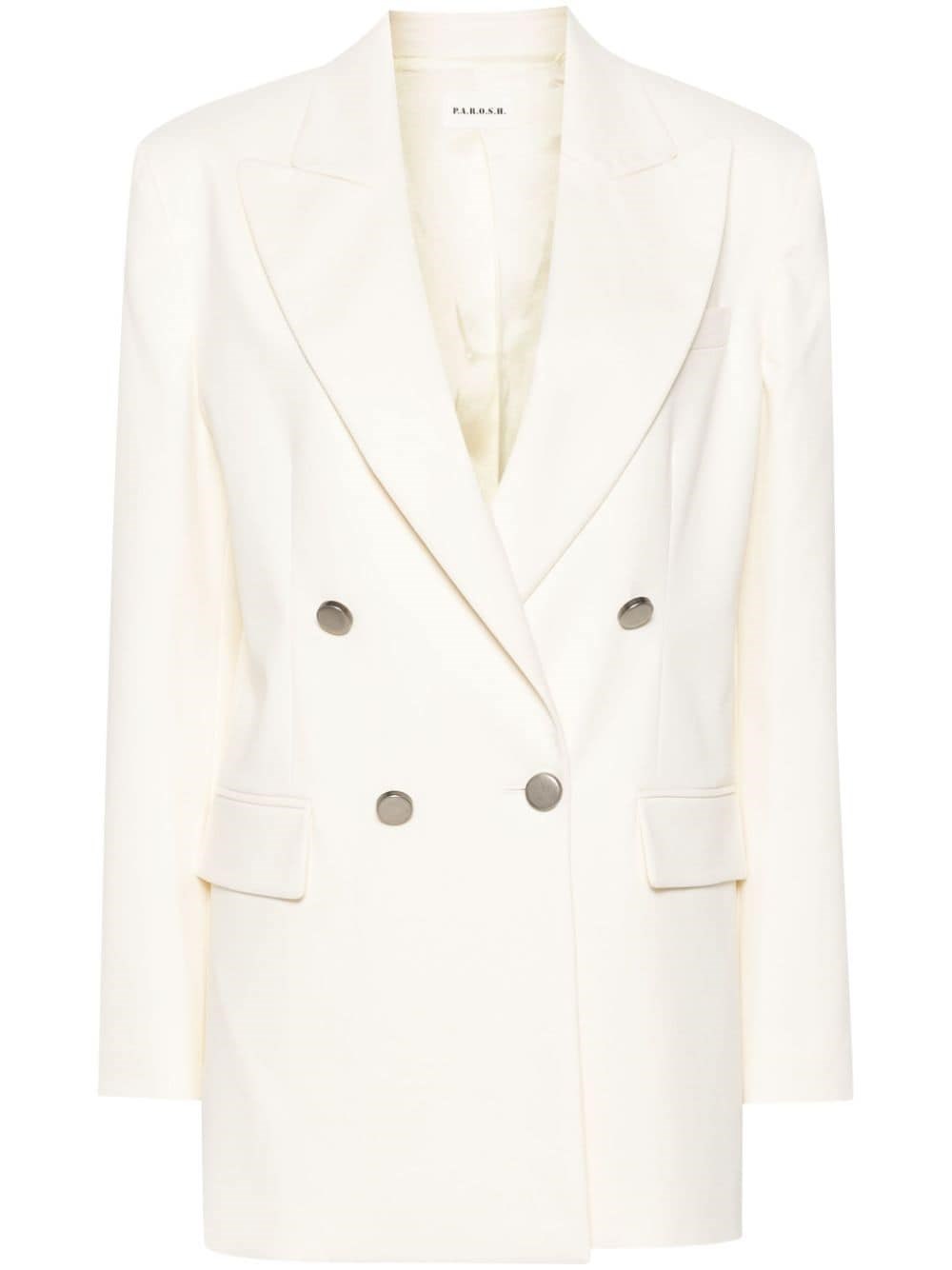 P.a.r.o.s.h Parosh Crew Cotton Blend Blazer Jacket