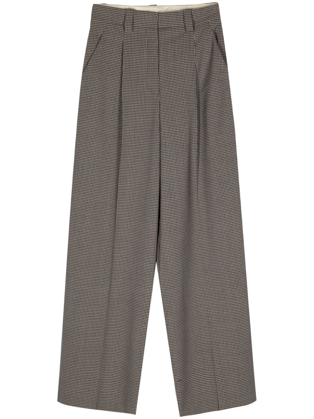 Alysi Wool Blend Wide-Leg Trousers