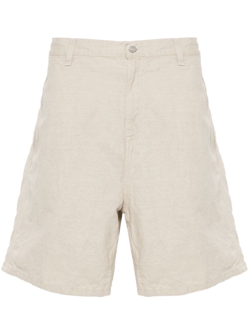 Carhartt Knee-length Canvas Texture Shorts With Cargo Pockets