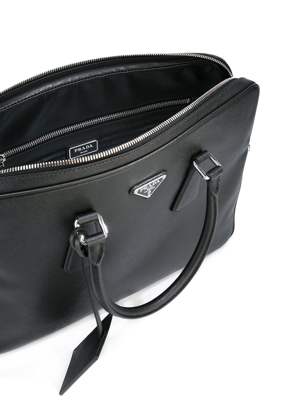 PRADA- Leather Messenger Bag