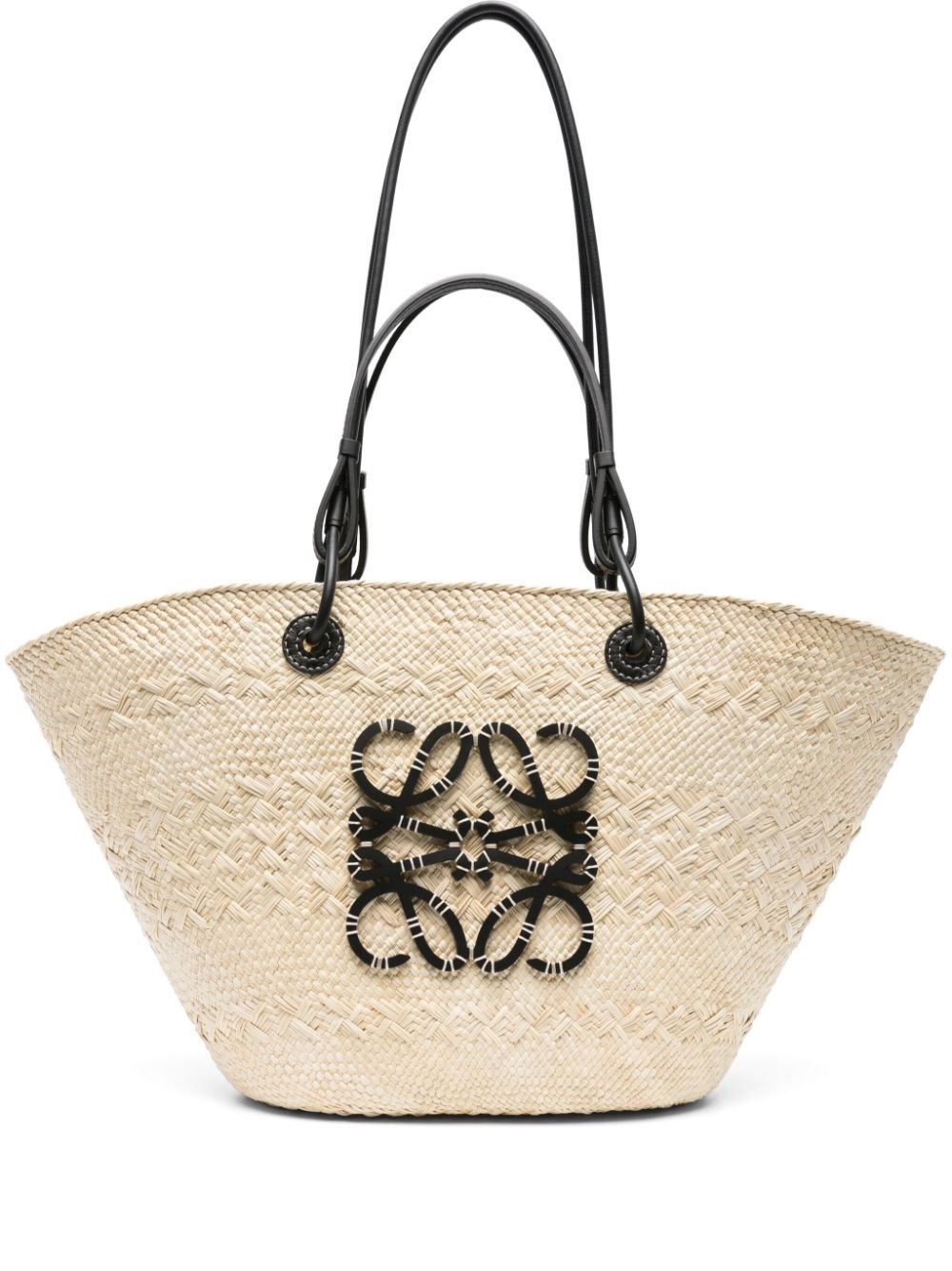 Loewe Paula's Ibiza Anagram Basket Medium Rafia Tote