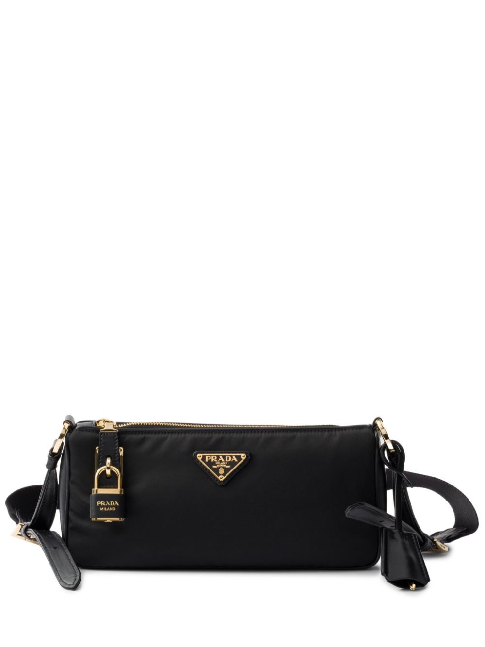 Prada Re-Nylon And Leather Shoulder Bag