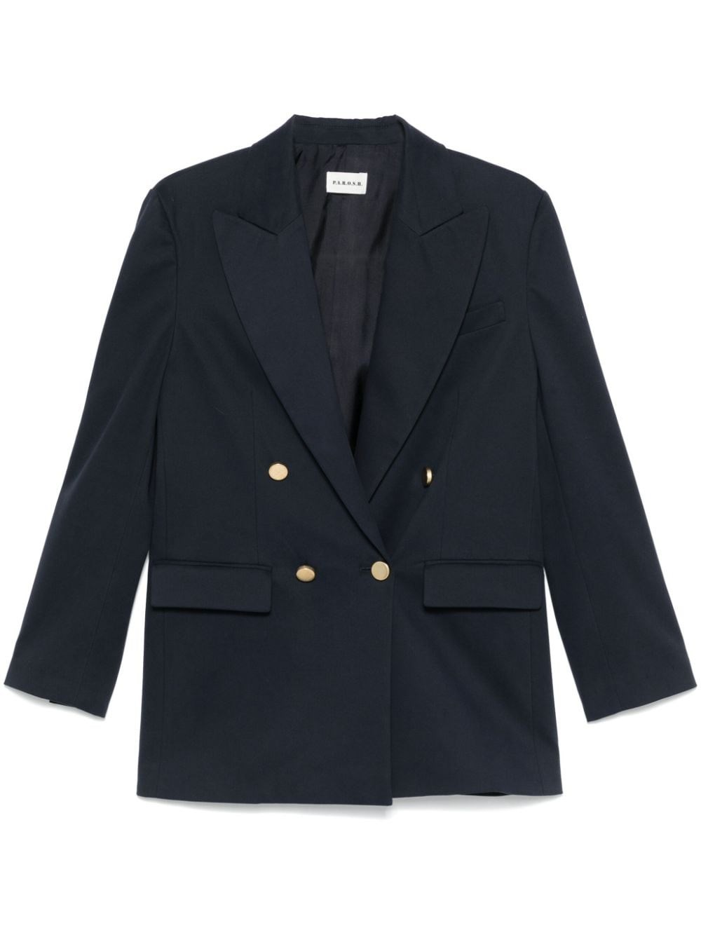 P.a.r.o.s.h Parosh Crew Cotton Blend Blazer Jacket