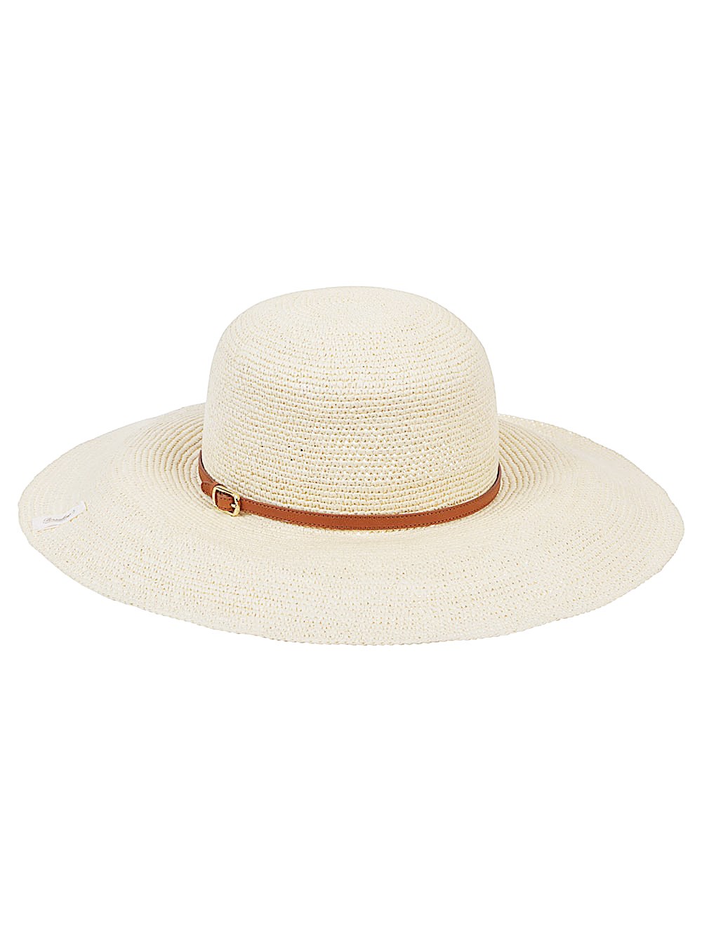 Borsalino Wide Brim Straw Hat With Woven Texture