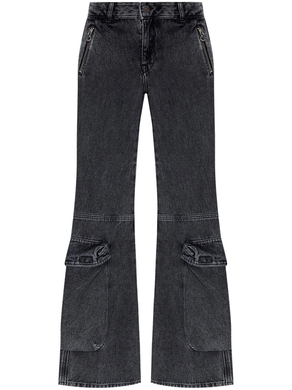Diesel Flared Denim Cotton Jeans