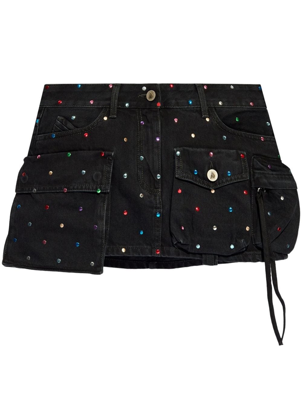 The Attico Fay Denim Mini Skirt - The Attico - Modalova