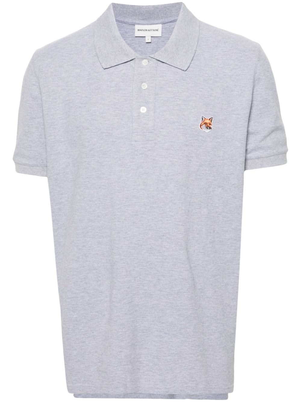 Maison Kitsuné Fox Head Cotton Polo Shirt