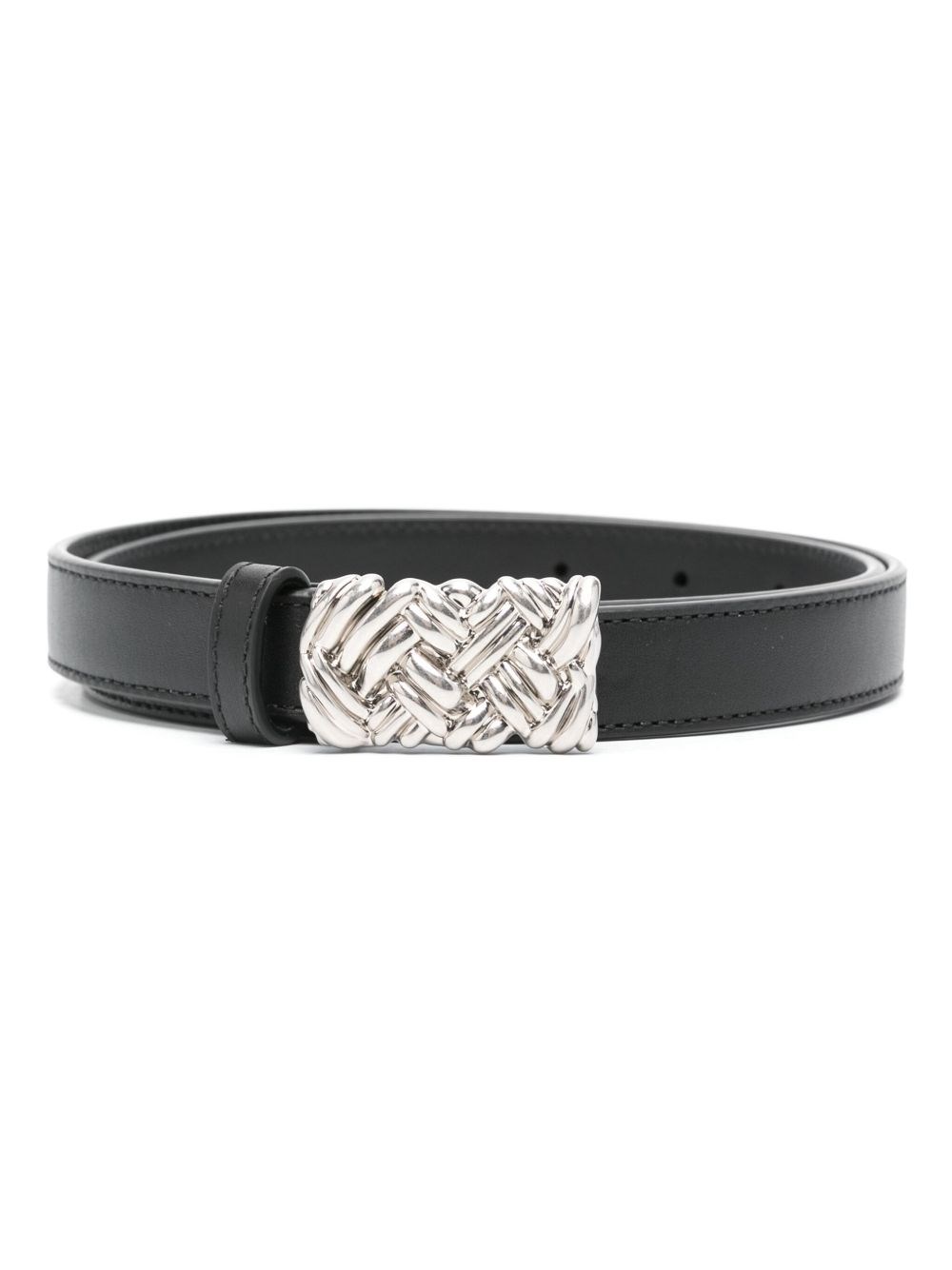 Bottega Veneta Intreccio Leather Belt