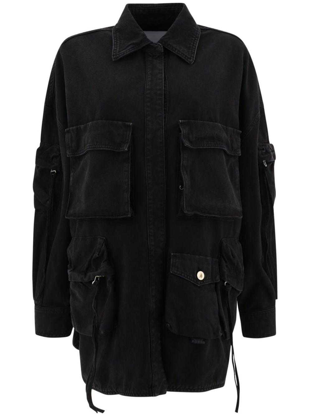 Attico Fern Maxi Cargo Overshirt