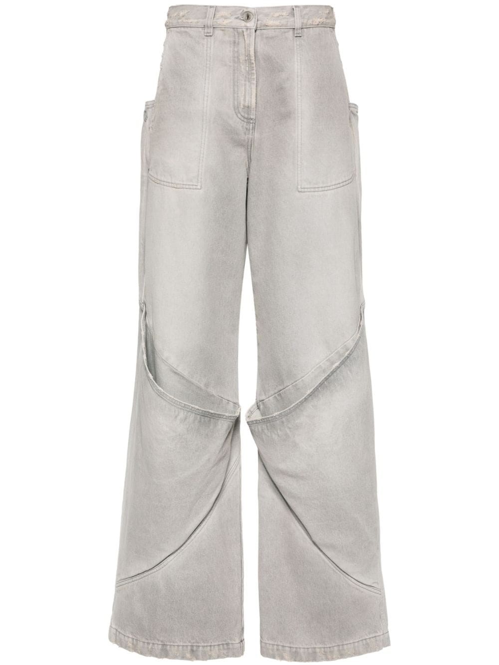 Attico Baggy Jeans With Pockets