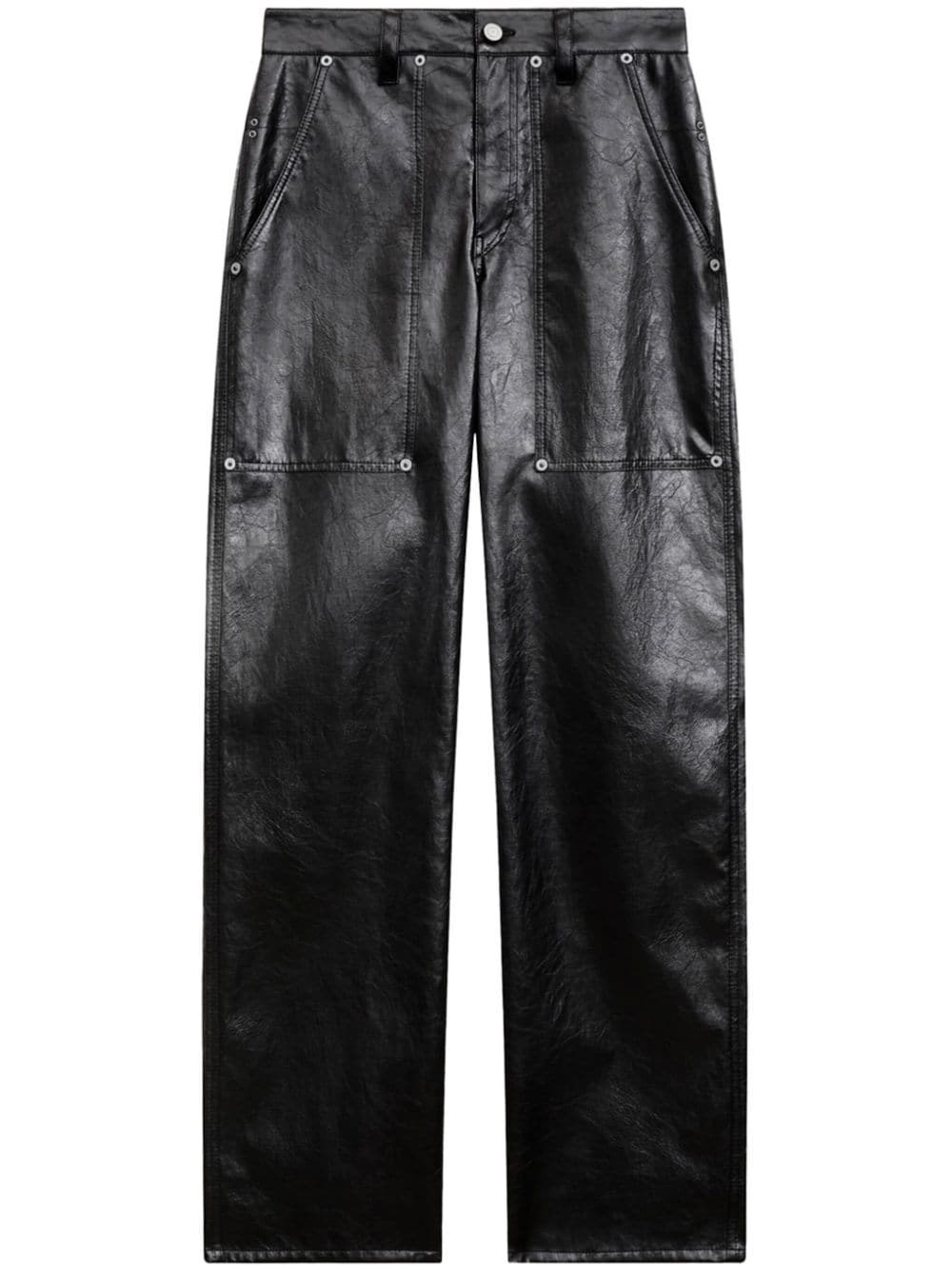 Isabel Marant Étoile Isabel Marant Ariete Straight-leg Leather Pants