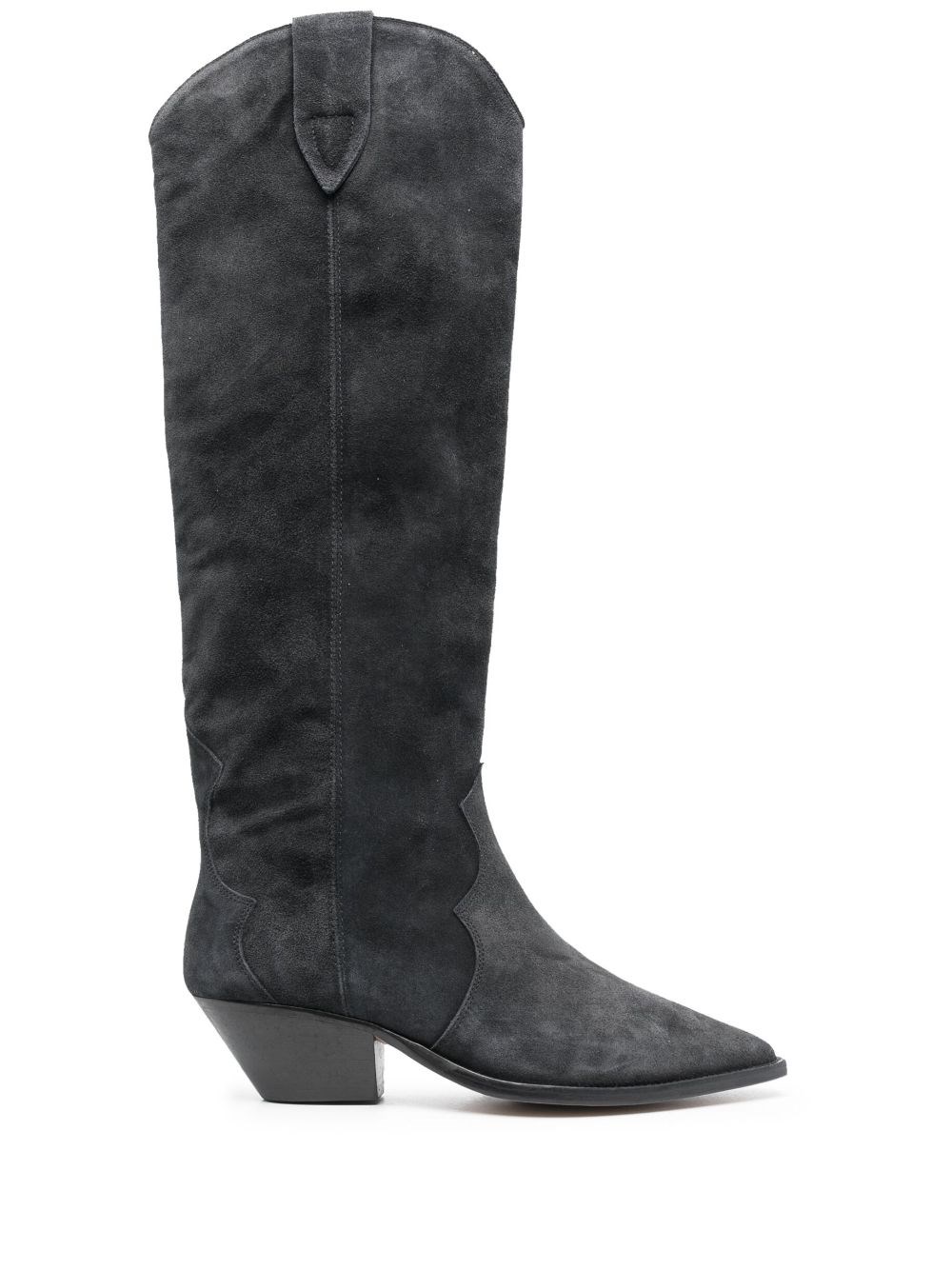 Isabel Marant Denvee Suede Leather Boots In Black