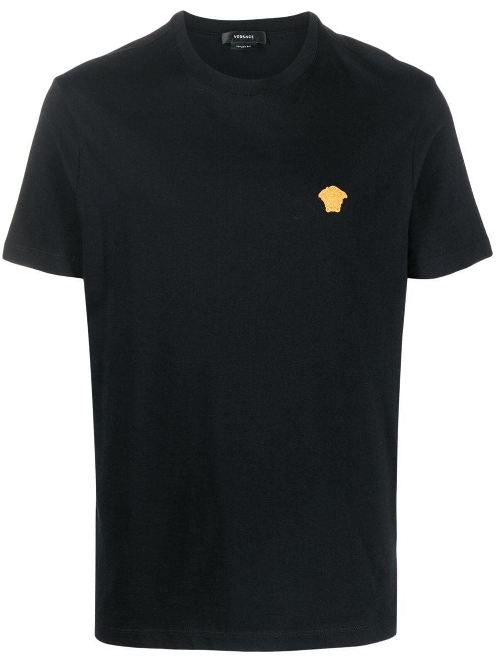 Versace Medusa Minimalist Crew Neck T-shirt In Black