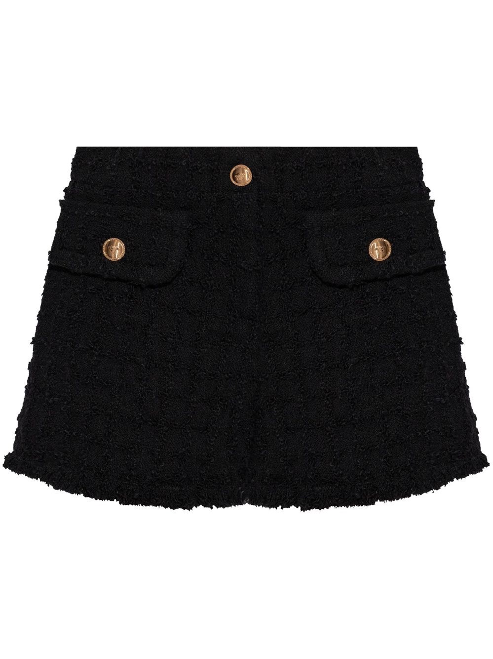 Versace Bouclé Tweed Shorts - Versace - Modalova