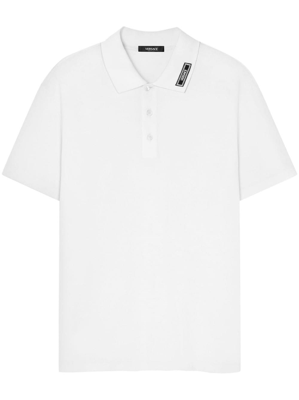 Versace Logo Piquet Polo Shirt