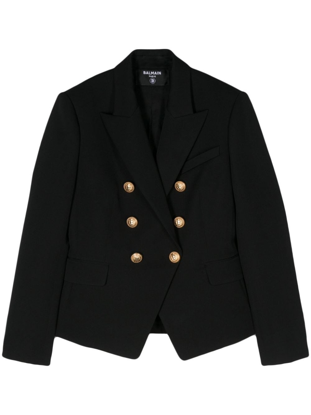 Balmain 6-button Double-breasted Wool Blazer