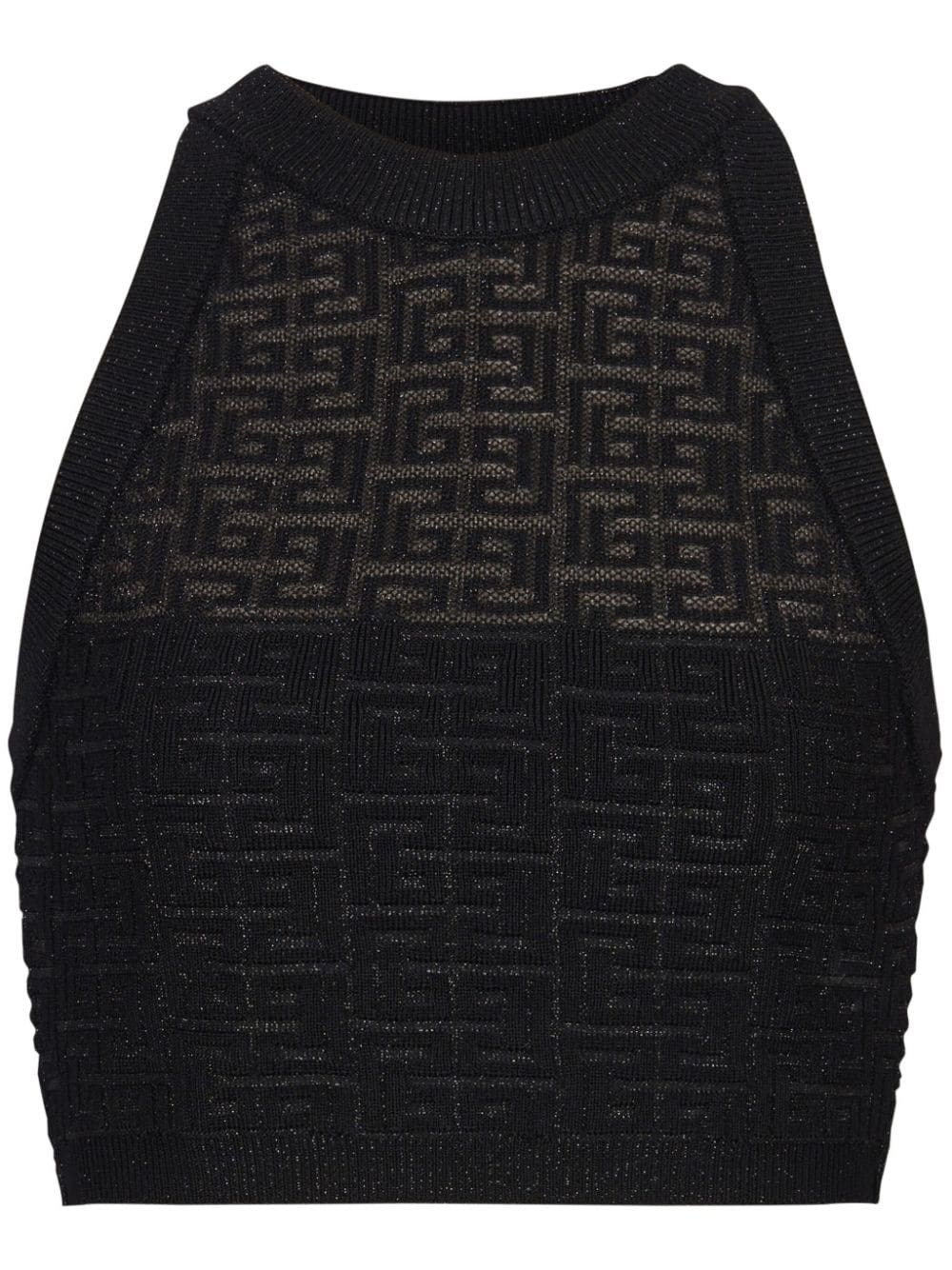 Balmain Monogram Halterneck Top - Balmain - Modalova