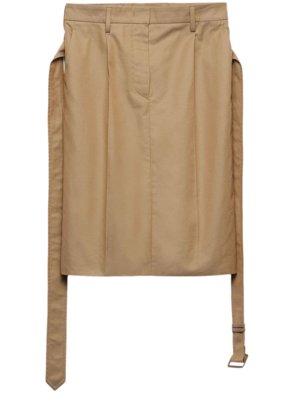 Prada Belted Midi Skirt