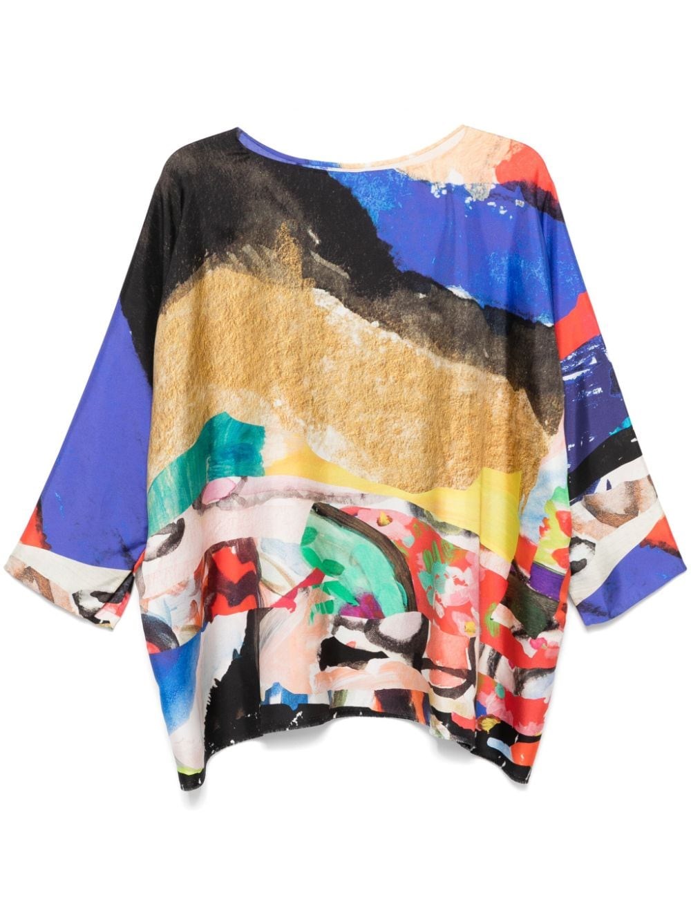 Daniela Gregis Abstract Print Silk Blouse For Women