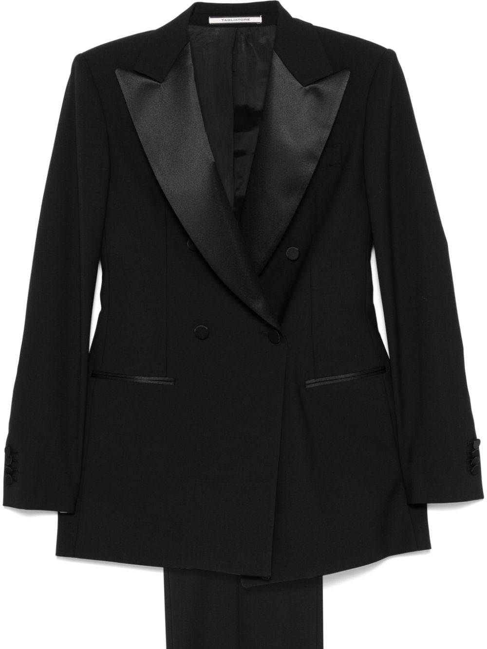 Tagliatore Suit Wool Double-breasted Peak Lapels