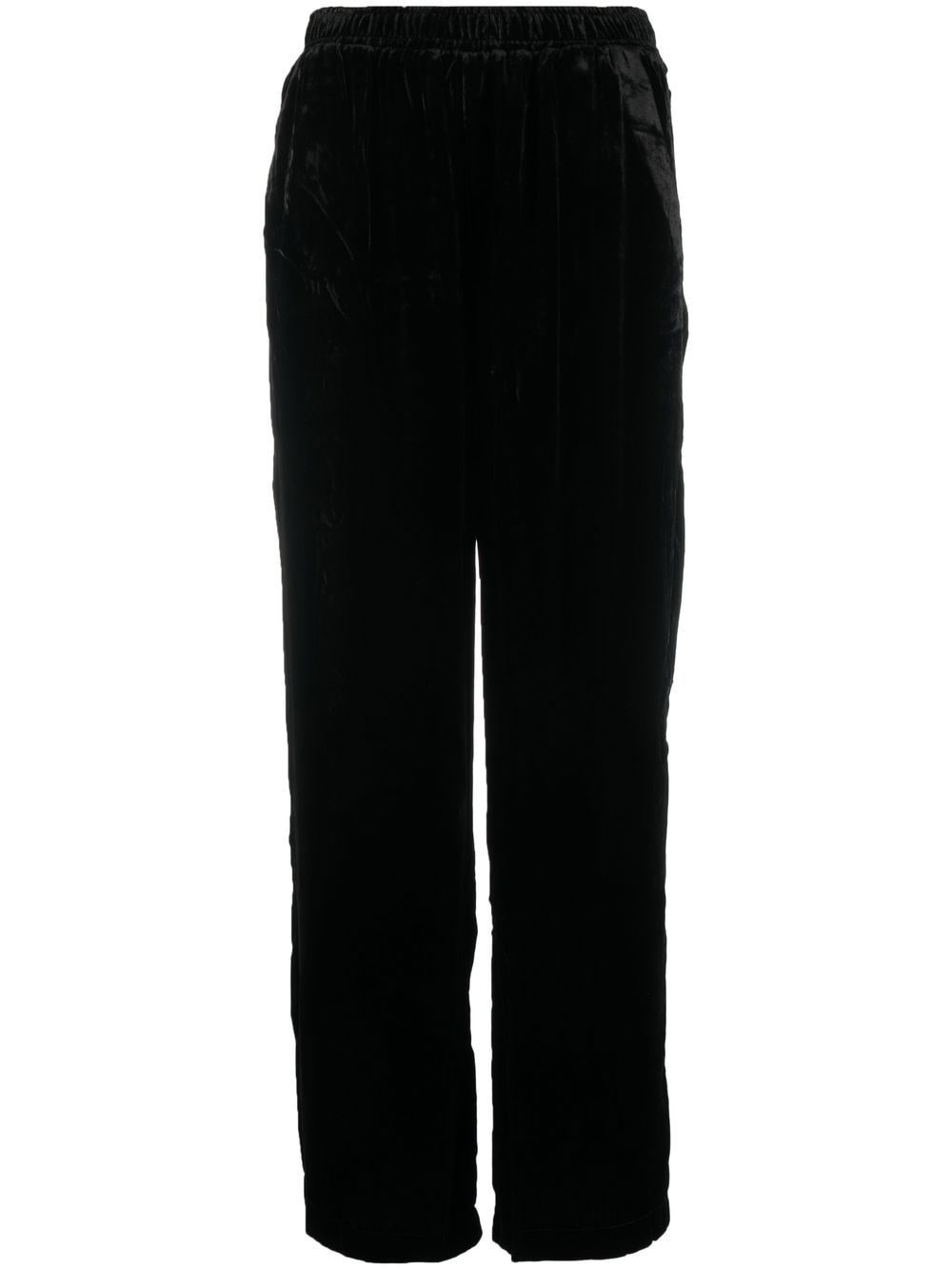 GOLDHAWK Velvet Wide-Leg Trousers