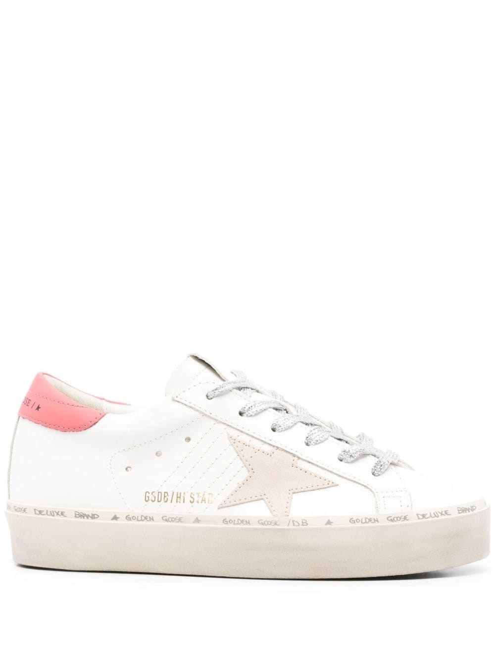 GOLDEN GOOSE Golden Goose Hi Star Leather Sneakers