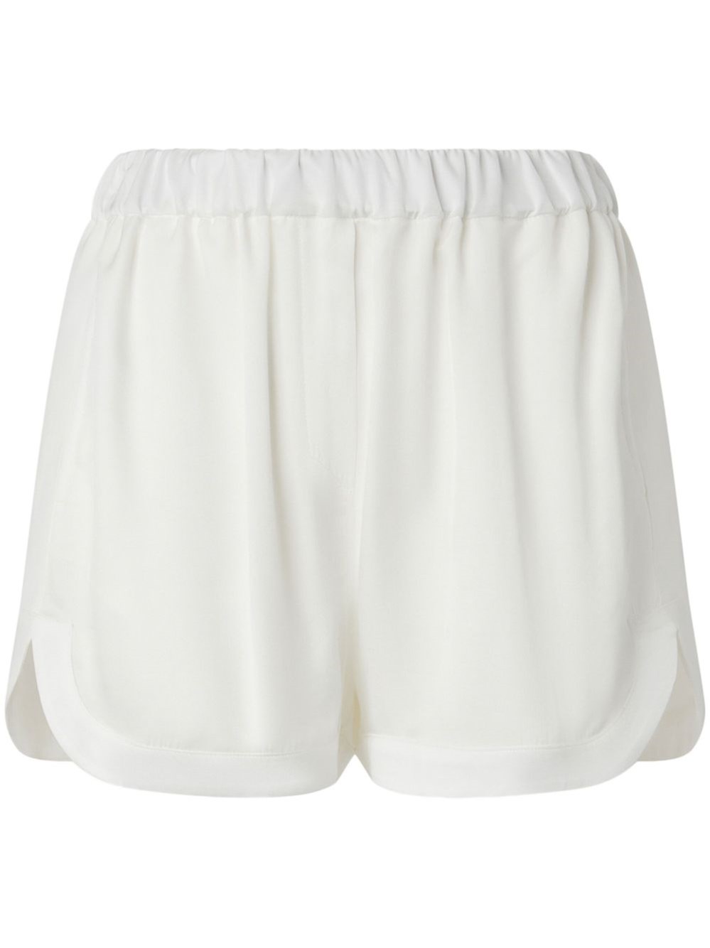 Pinko Linen Shorts With Elastic Waistband And Back Pocket