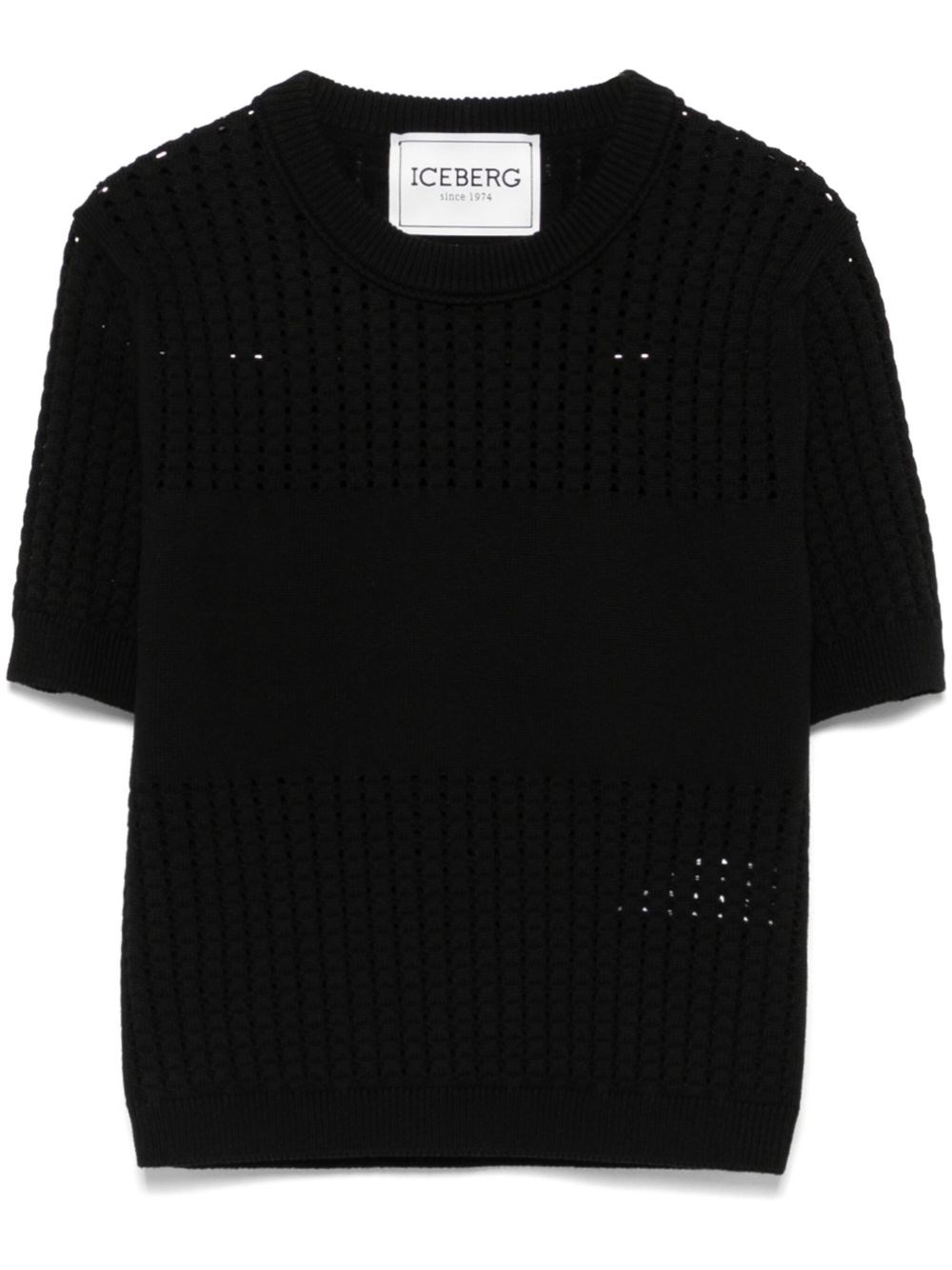 Iceberg Honeycomb Knitted T-Shirt - Iceberg - Modalova