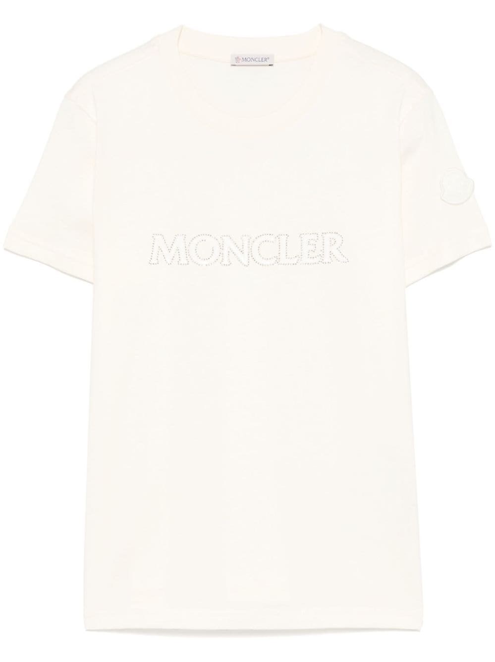 Moncler Logo Cotton T-Shirt - Moncler - Modalova