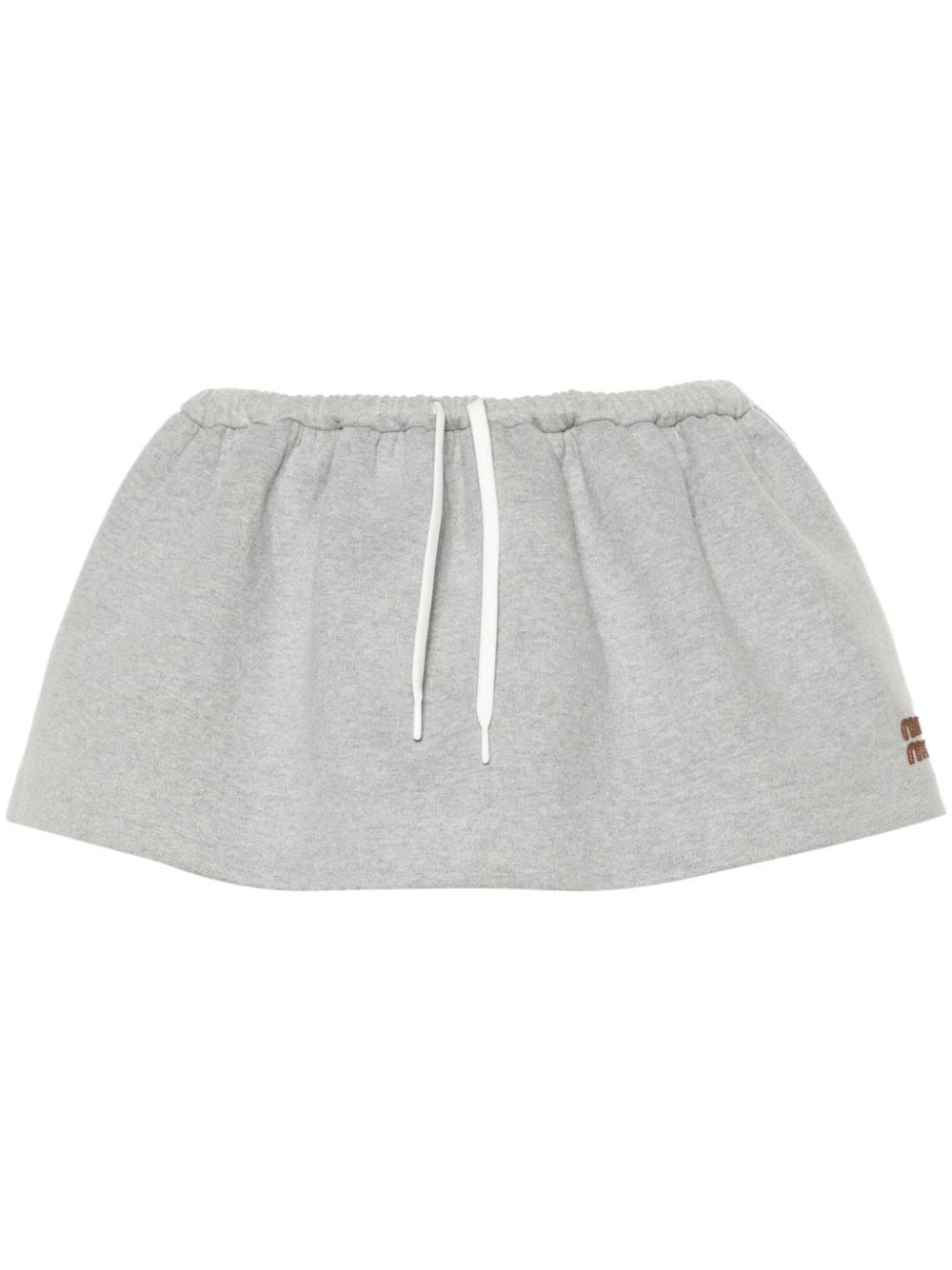 Miu Miu Cotton Mini Sweat Skirt - Miu Miu - Modalova