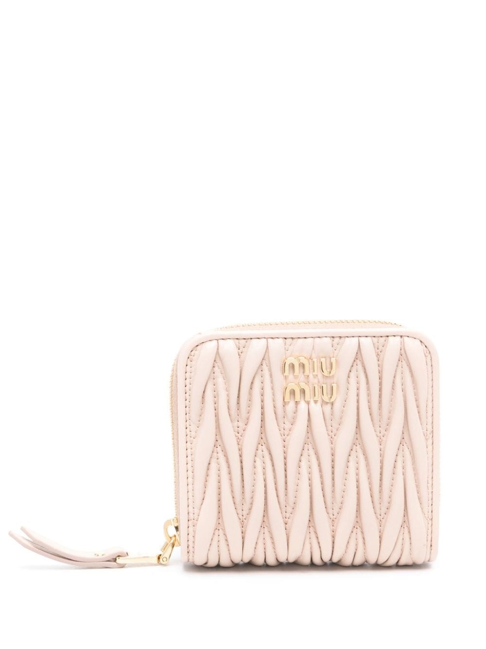 Miu Miu Matelassé Leather Wallet - Miu Miu - Modalova
