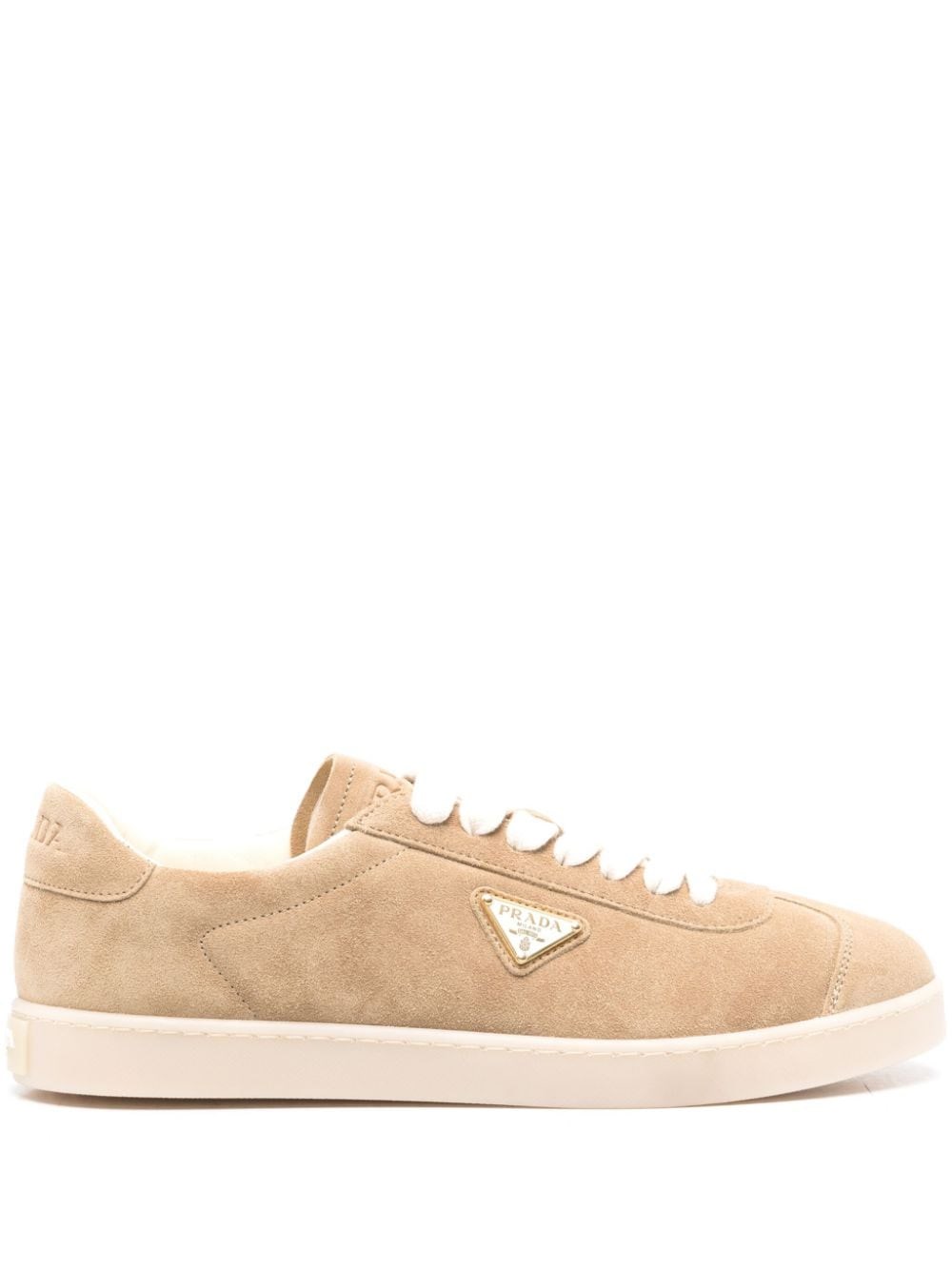 Prada Lane Leather Sneakers - Prada - Modalova