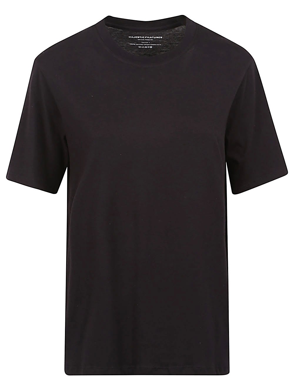 Majestic Cotton Crewneck Top