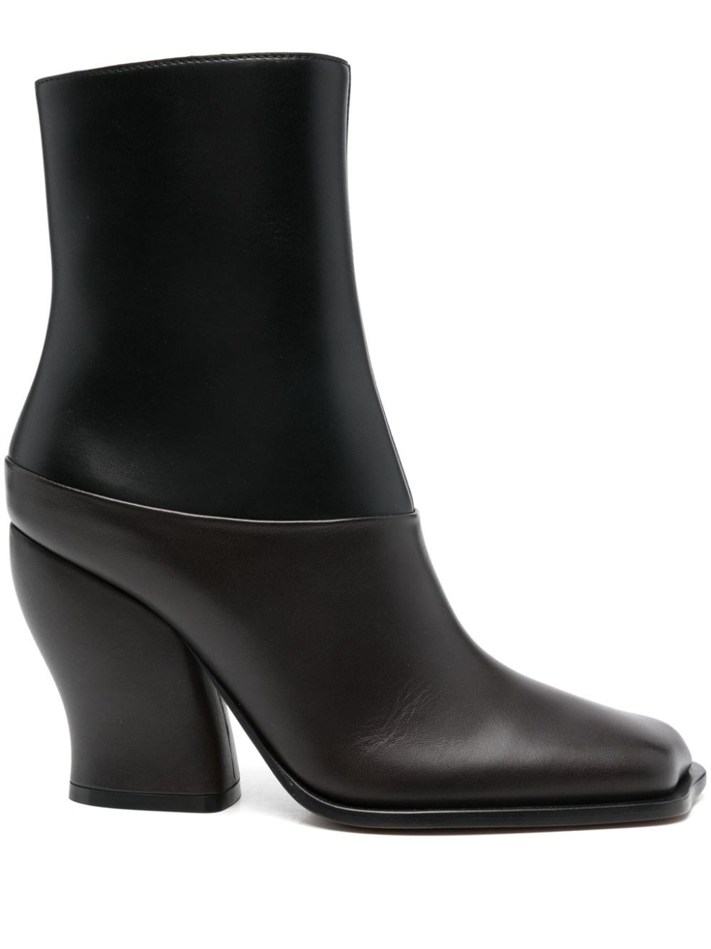 Loewe Two-tone Leather Onda Ankle Boots
