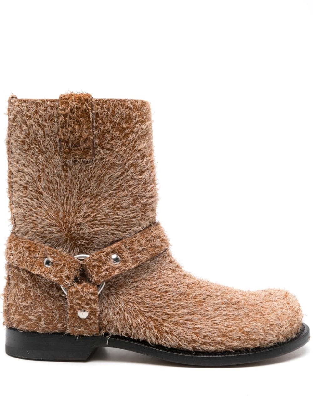 Loewe Campo Leather Biker Boots - Loewe - Modalova