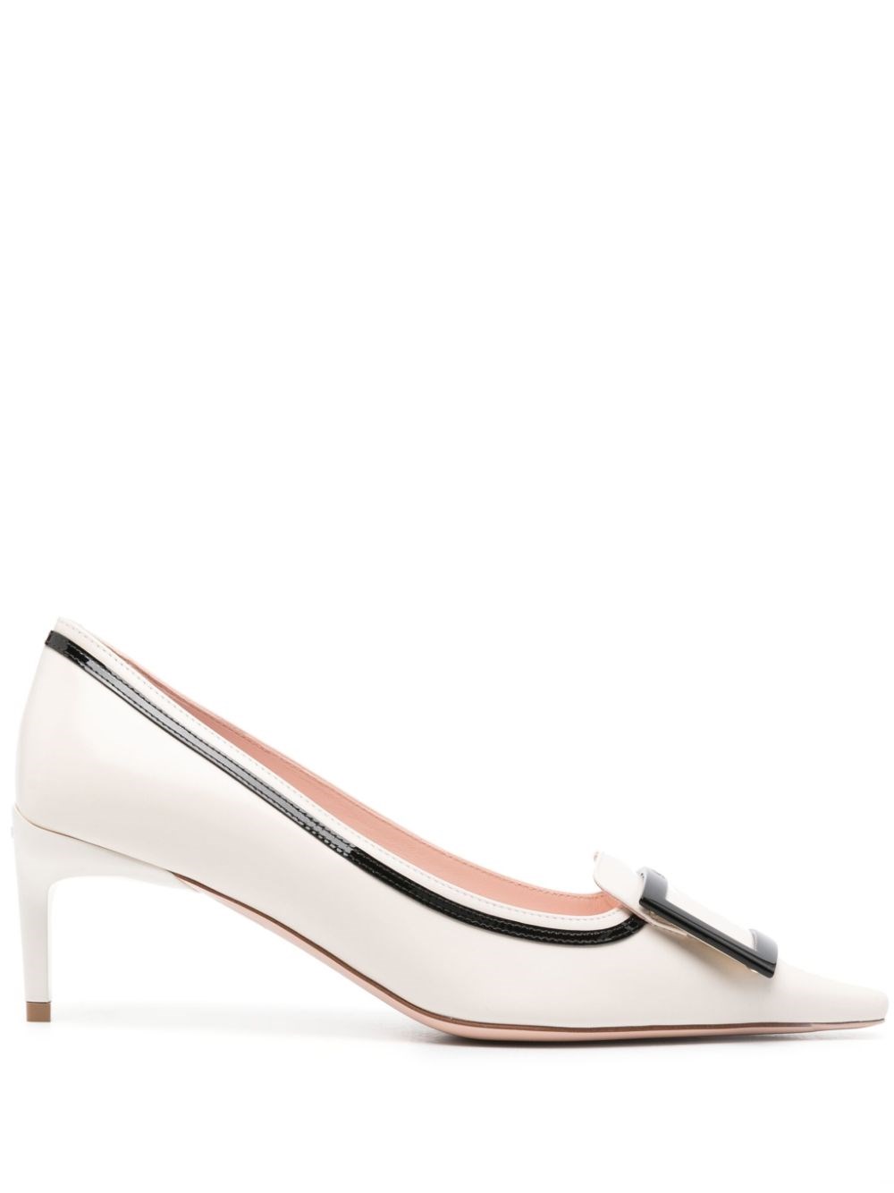 Roger Vivier Women's Viv Canard Leather Pumps