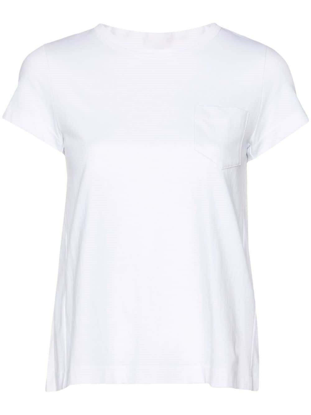 Sacai Pleated Back Cotton T-Shirt - Sacai - Modalova